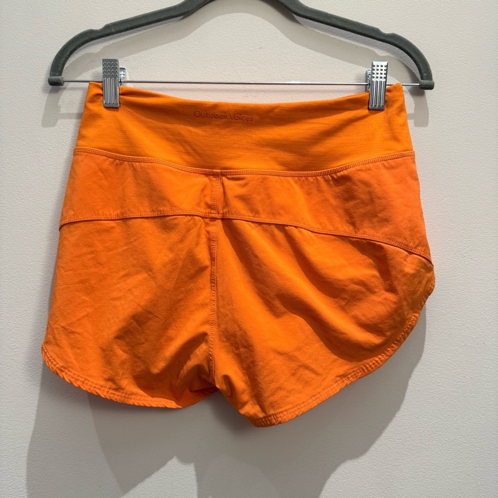 Outdoor Voices Bright Orange Athletic Shorts Size Small - Picture 2 of 8